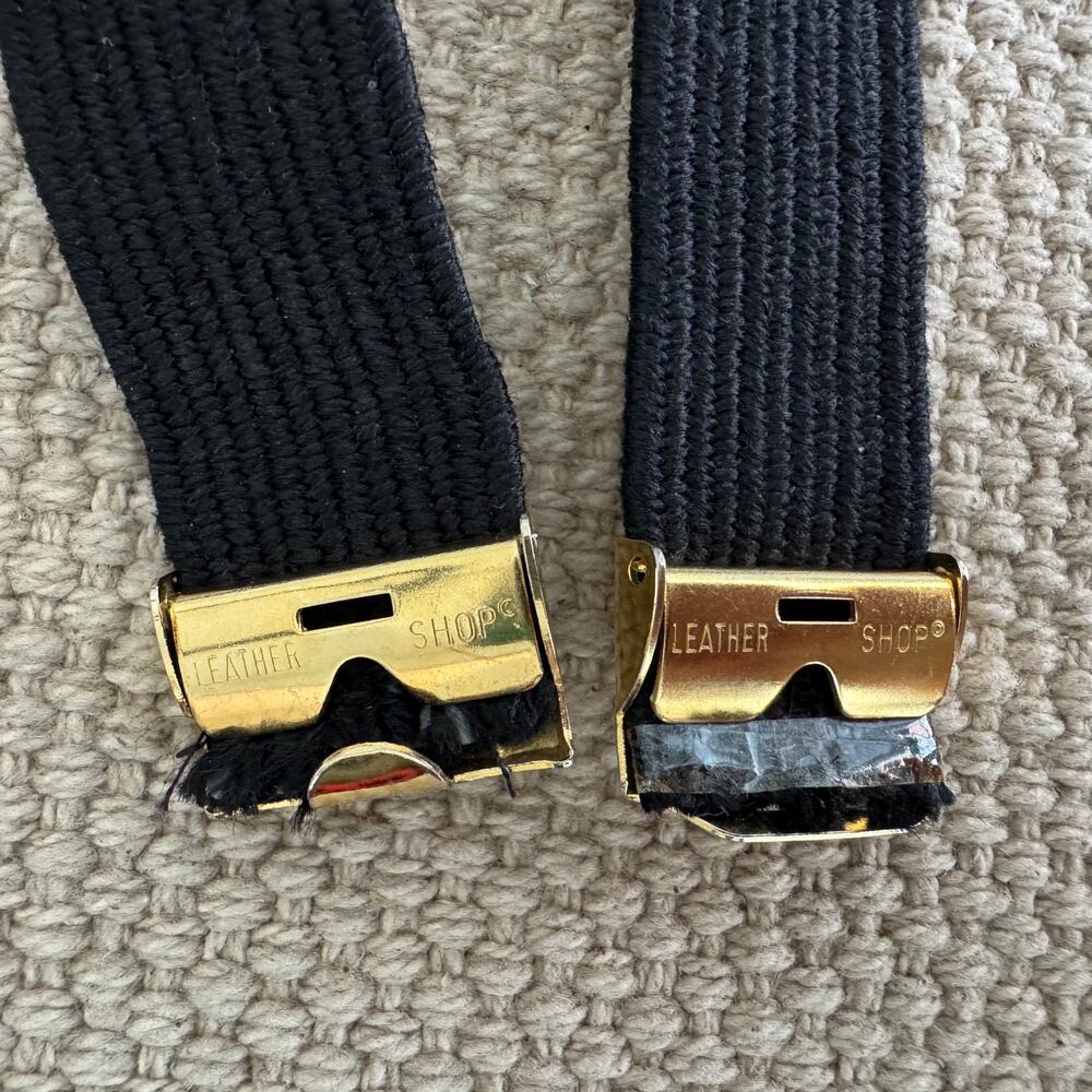 Vintage 80s LEATHER SHOP Braided Rope Cord Belt Adjustable One Size Fits Most - Picture 8 of 8
